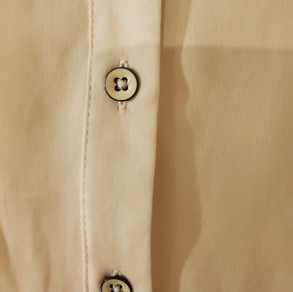 Beautiful Cream Sheer Blouse - Picture 3 of 7